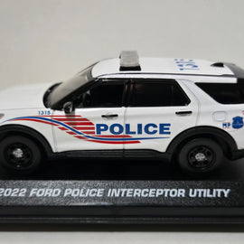 Custom 1/43rd scale Washington, DC Metro Police 2022 Ford Police Interceptor Utility