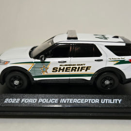 Custom 1/43rd scale Hillsborough County, Florida Sheriff 2022 Ford Police Interceptor Utility