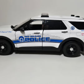 Custom 1/24th scale New Orleans, Louisiana Police 2022 Ford Police Interceptor Utility diecast model
