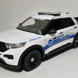 Custom 1/24th scale New Orleans, Louisiana Police 2022 Ford Police Interceptor Utility diecast model