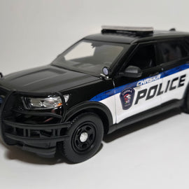 Custom 1/24th scale Chaska, Minnesota Police 2022 Ford Police Interceptor Utility diecast model