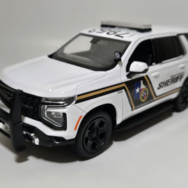Custom 1/24th scale Bexar County, Texas Sheriff 2025 Chevrolet Tahoe PPV