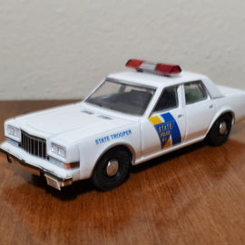 Custom 1/64th scale New Jersey State Police 1980s Dodge Diplomat