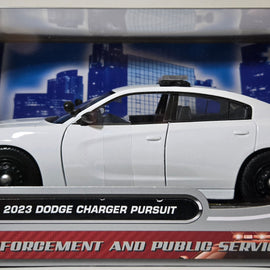 1/24th scale blank white 2023 Dodge Charger Pursuit