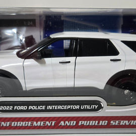 1/24th scale blank white 2022 Ford Police Interceptor Utility
