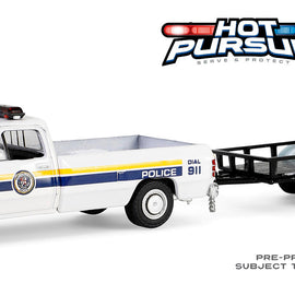 #32315-A - 1/64th scale Philadelphia, Pennsylvania Police 1990 Dodge Ram D-250 Pickup Truck with Utility Trailer