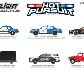 #43065 - 1/64th scale Hot Pursuit Special Edition - Cars of Canadian Police Agencies 6-car set