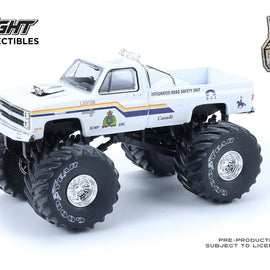 #49170-D - 1/64th scale Royal Canadian Mounted Police (RCMP) 1986 Chevrolet Silverado Monster Truck
