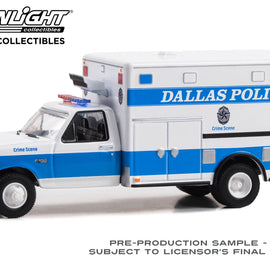 #67065 - 1/64th scale Dallas, Texas Police 1992 Ford F-350 Ambulance Crime Scene Unit  ***HOBBY EXCLUSIVE***
