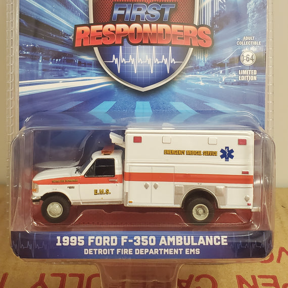 #67068 - 1/64th scale Detroit, Michigan Fire Department 1995 Ford F-350 Ambulance  ***HOBBY EXCLUSIVE***