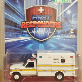 #67069 - 1/64th scale Washington, DC Metro Transit Police 1994 Ford F-350 Ambulance  ***HOBBY EXCLUSIVE***