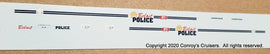 1/43rd scale Beloit, Wisconsin Police Decals