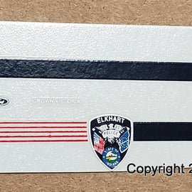 1/43rd scale Elkhart, Indiana Police Decals