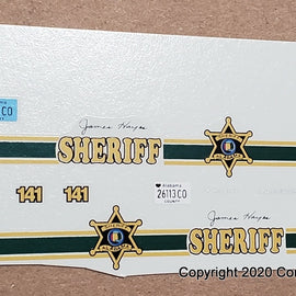 1/43rd scale Etowah County, Alabama Sheriff Decals