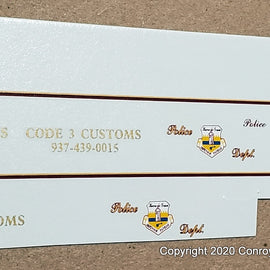 1/43rd scale Havre de Grace, Maryland Police Decals