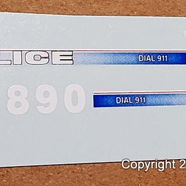 1/43rd scale Kansas City, Missouri (KCMO) Police Decals