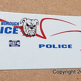1/43rd scale West York Borough, Pennsylvania Police Decals