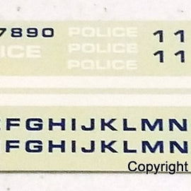 1/24th scale N-Y-P-D Decals (1980s graphics)