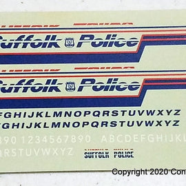 1/24th scale Suffolk County, New York Police Decals
