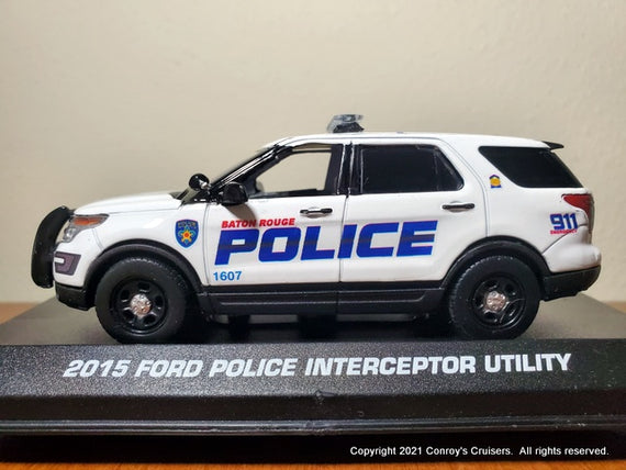 Custom 1/43rd scale Baton Rouge, Louisiana Police Ford Police Interceptor Utility diecast model