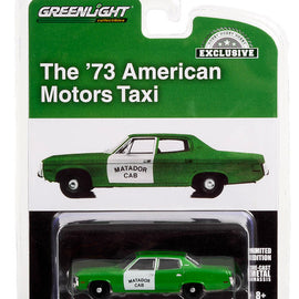 #30246 - 1/64th scale Matador Cab "Fare-Master" 1973 AMC Matador Green and White  ***HOBBY EXCLUSIVE***