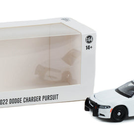 #43002 - 1/64th scale 2022 Dodge Charger Pursuit (white)  ***HOBBY EXCLUSIVE***  WITH LIGHTBAR AND PUSHBAR