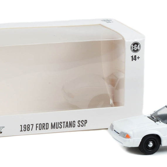 #43008A - 1/64th scale 1987-1993 Ford Mustang SSP (white)  ***HOBBY EXCLUSIVE***  WITHOUT LIGHTBAR OR PUSHBAR