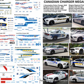 1/64th scale Canadian Agencies Dodge Charger Mega-Pack #1