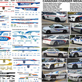 1/64th scale Canadian Agencies Dodge Charger Mega-Pack #2