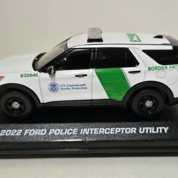 Custom 1/43rd scale United States Border Patrol 2022 Ford Police Interceptor Utility