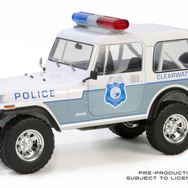 #19140 - 1/18th scale Clearwater, Florida Police 1982 Jeep CJ-7