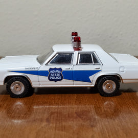 Custom 1/64th scale Indiana State Police 1980s Ford LTD Crown Victoria