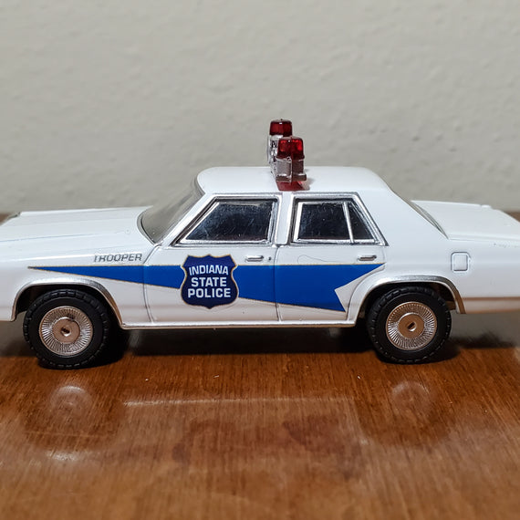 Custom 1/64th scale Indiana State Police 1980s Ford LTD Crown Victoria