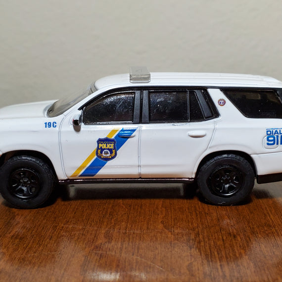 Custom 1/64th scale Philadelphia, Pennsylvania Police 2022 Chevrolet Tahoe PPV
