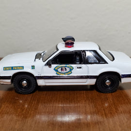 Custom 1/64th scale Missouri State Highway Patrol 1980s Ford Mustang