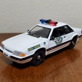 Custom 1/64th scale Missouri State Highway Patrol 1980s Ford Mustang