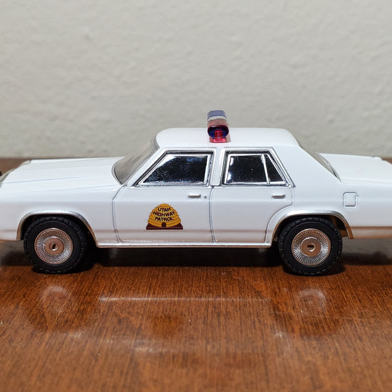Custom 1/64th scale Utah Highway Patrol 1980s Ford LTD Crown Victoria