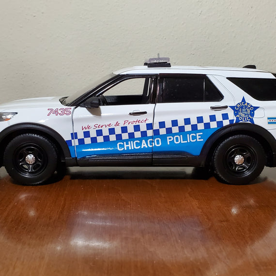 Custom 1/24th scale Chicago, Illinois Police 2022 Ford Police Interceptor Utility