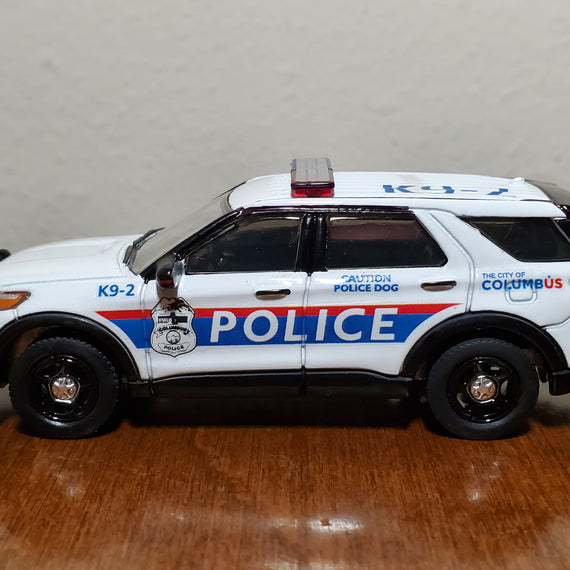Custom 1/64th scale Columbus, Ohio Police K9 2022 Ford Police Interceptor Utility