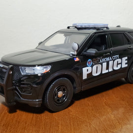 Custom 1/24th scale Oklahoma City, Oklahoma Police 2022 Ford Police Interceptor Utility