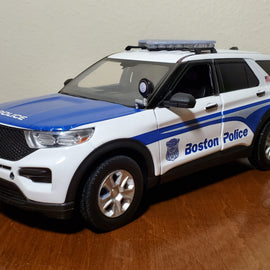 Custom 1/24th scale Boston, Massachusetts Police 2022 Ford Police Interceptor Utility