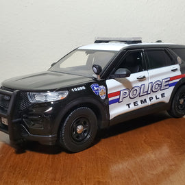 Custom 1/24th scale Temple, Texas Police 2022 Ford Police Interceptor Utility