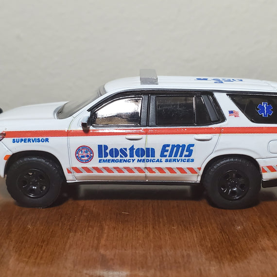 Custom 1/64th scale Boston, Massachusetts EMS Services Supervisor 2022 Chevrolet Tahoe