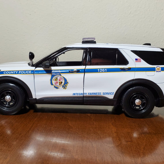 Custom 1/24th scale Baltimore County, Maryland Police 2022 Ford Police Interceptor Utility