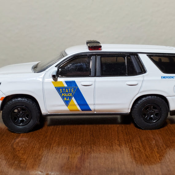 Custom 1/64th scale New Jersey State Police 2022 Chevrolet Tahoe PPV