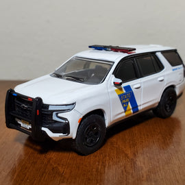 Custom 1/64th scale New Jersey State Police 2022 Chevrolet Tahoe PPV