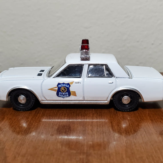 Custom 1/64th scale Indiana State Police 1980s Dodge Diplomat