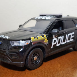 Custom 1/24th scale Tulsa, Oklahoma Police 2022 Ford Police Interceptor Utility