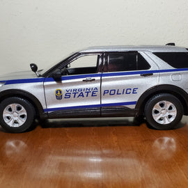 Custom 1/24th scale Virginia State Police 2022 Ford Police Interceptor Utility diecast model