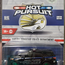 #30451 - 1/64th scale Shelby Township, Michigan Police 2023 Ford Police Interceptor Utility  ***GREEN MACHINE***